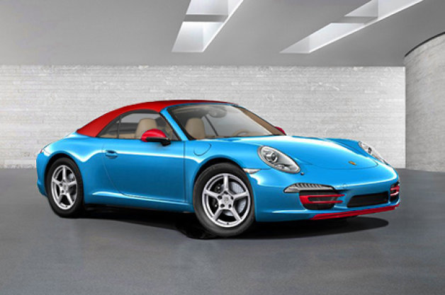 porsche 911 blu