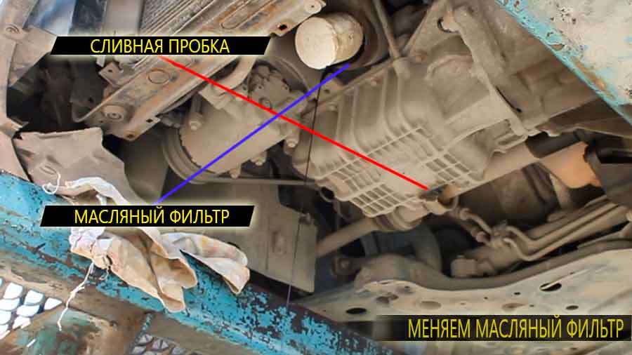Откручиваем-старый-масляный-фильтр