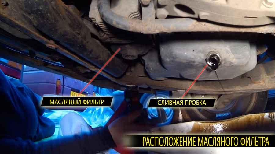 Расположение масляного фильтра на Ford Mondeo MK3